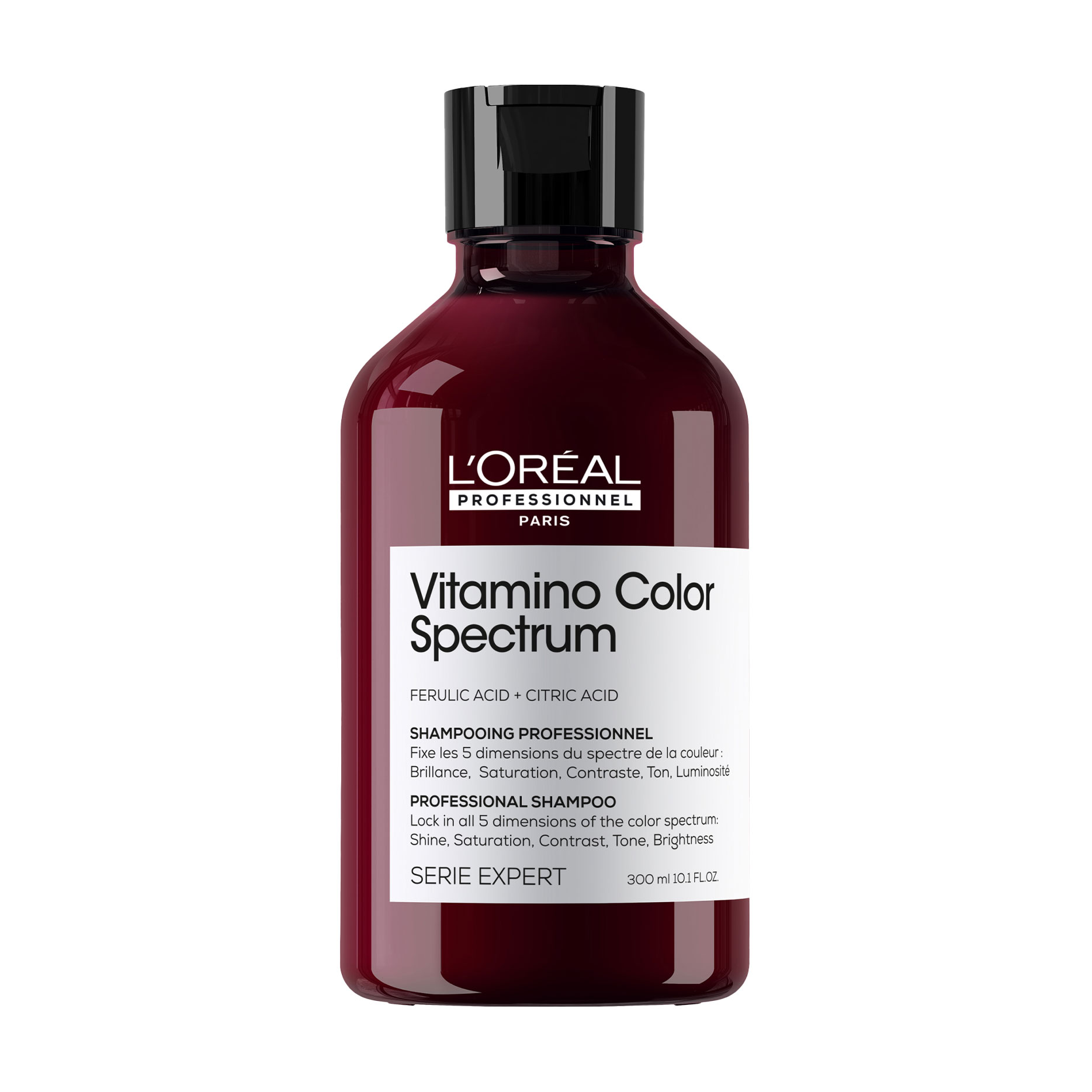 Професійний шампунь L'Oreal Professionnel Serie Expert Vitamino Color Spectrum Professional Shampoo для сяючого блиску та збереження 5 вимірів колірного спектру після фарбування волосся, 300 мл